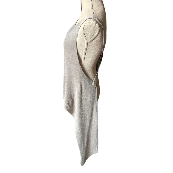 Free People Knit Apron Top With Criss Cross Open Back And Exaggerated Length - Picture 5 of 14